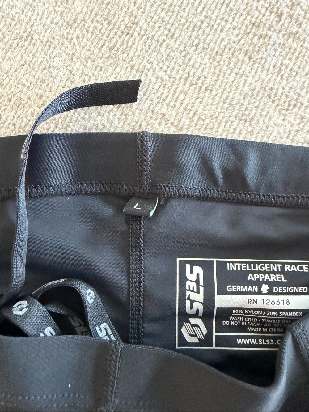 Men's Black Padded Cycling Shorts - Picture 2 of 2